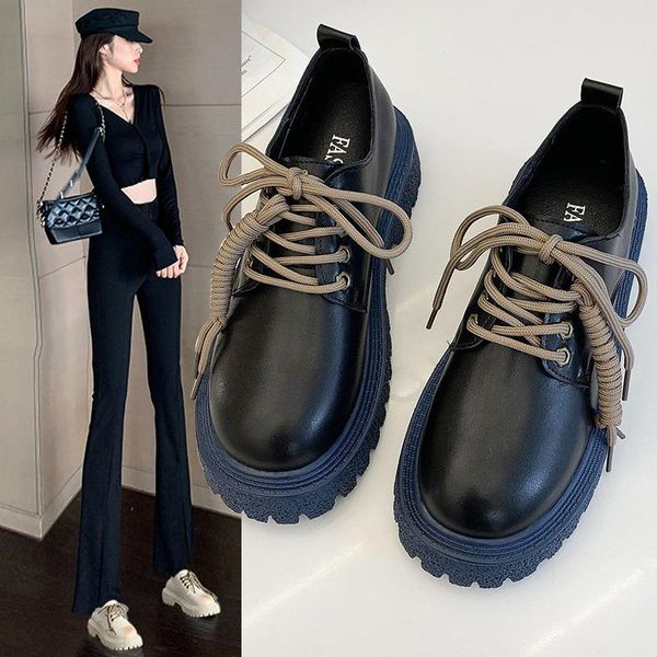 dress shoes zapatos de mujer 2021 super thick soled heighten ladies casual waterproof lace-up non-slip kobiet buty, Black
dress shoes zapatos de mujer 2021 super thick soled heighten ladies casual waterproof lace-up non-slip kobiet buty, Black
