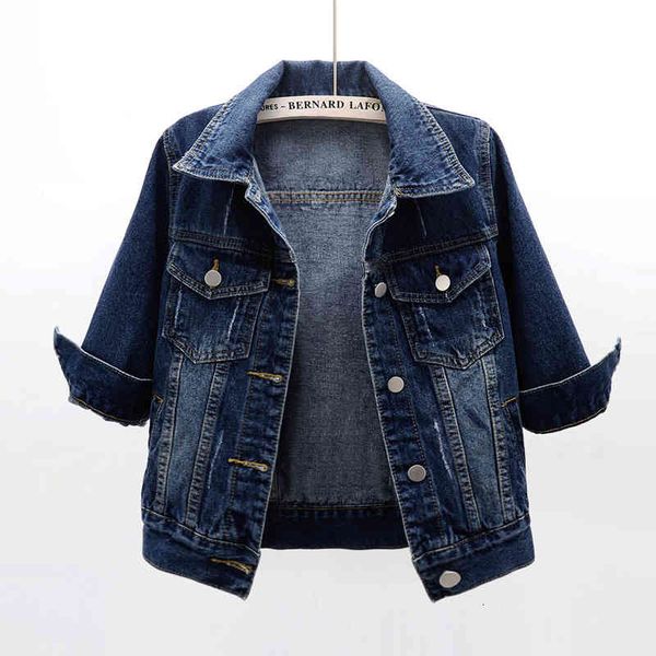 women's jackets spring autumn korean denim women casual three quarter sleeve outerwear plus size 5xl slim short jeans coat female, Black;brown
women's jackets spring autumn korean denim women casual three quarter sleeve outerwear plus size 5xl slim short jeans coat female, Black;brown