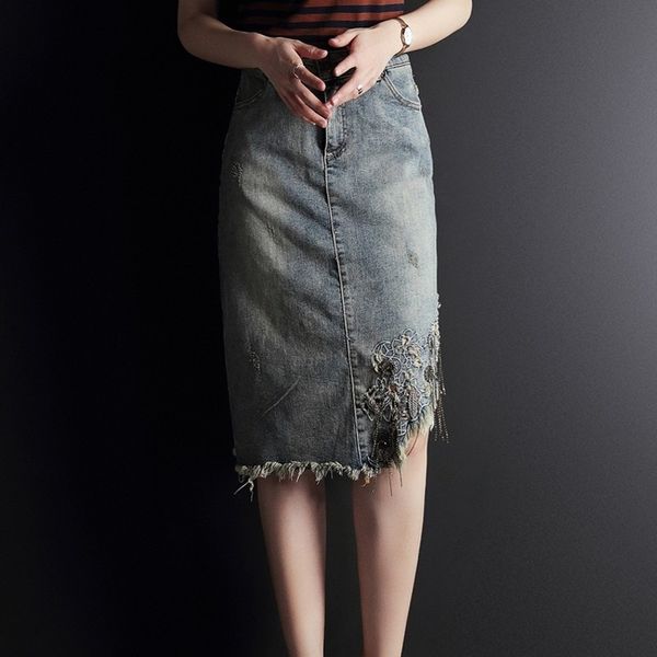 skirts vintage summer tassel embroidery of women at knee height denim fashion skirts more size female high waist asymmetric split n2ip, Black
skirts vintage summer tassel embroidery of women at knee height denim fashion skirts more size female high waist asymmetric split n2ip, Black