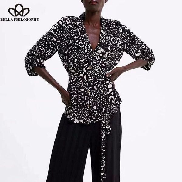 hstar spring long sleeve leopard blouse shirts animal print female loose casual sashes lady v-neck women's blouses &, White
hstar spring long sleeve leopard blouse shirts animal print female loose casual sashes lady v-neck women's blouses &, White