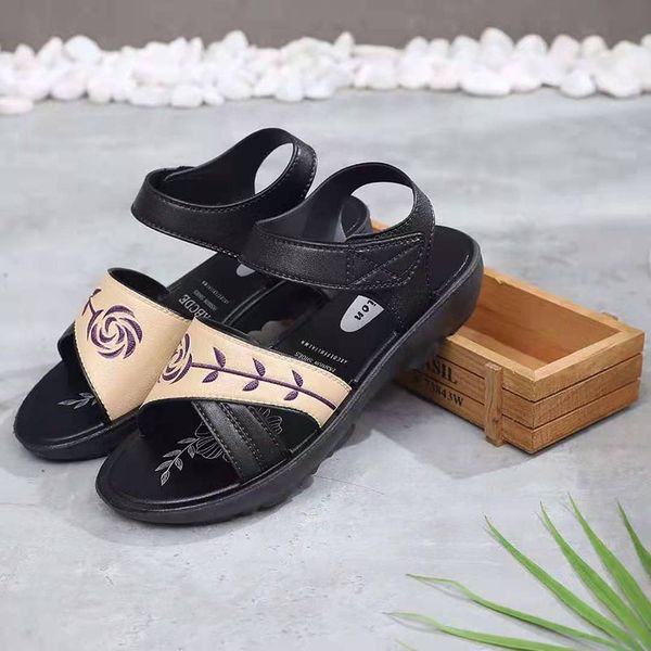 summer new style womens sandals durable soft comfort lady shoes low heels wedges, Black
summer new style womens sandals durable soft comfort lady shoes low heels wedges, Black