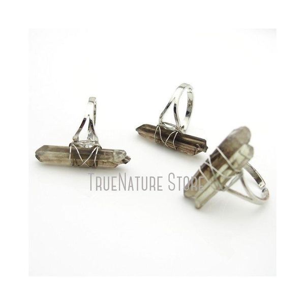 cluster rings 5pcs rm13010 copper crystal jewelry wire faceted silver plated smoky double wrapped pillar ring, Golden;silver
cluster rings 5pcs rm13010 copper crystal jewelry wire faceted silver plated smoky double wrapped pillar ring, Golden;silver