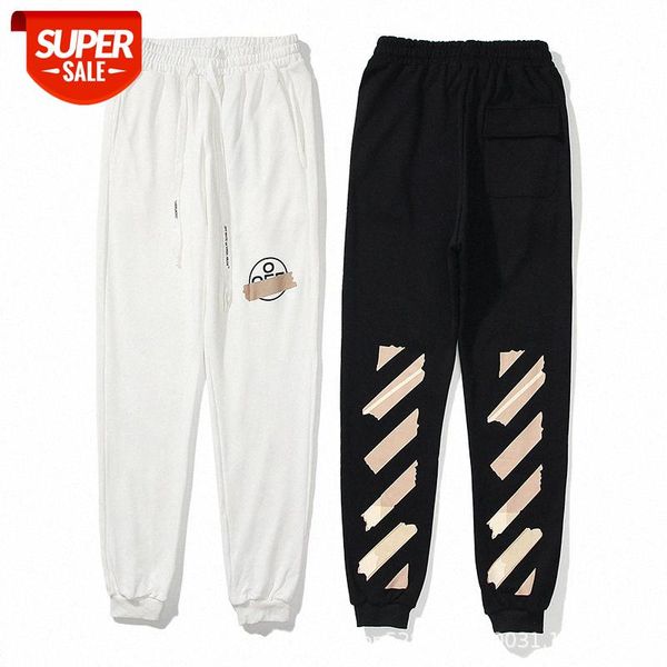 ow white tape arrow print trousers men and women couple terry casual sports pants #br6i, Black
ow white tape arrow print trousers men and women couple terry casual sports pants #br6i, Black