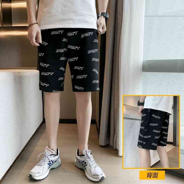cotton shorts men's printed high street capris loose korean fashion brand summer pants for lovers, White;black
cotton shorts men's printed high street capris loose korean fashion brand summer pants for lovers, White;black