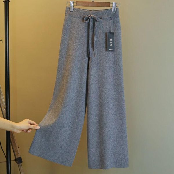 women's pants & capris knitted wide-leg autumn and winter thickening cropped slimming versatile korean casual high waist drape, Black;white
women's pants & capris knitted wide-leg autumn and winter thickening cropped slimming versatile korean casual high waist drape, Black;white