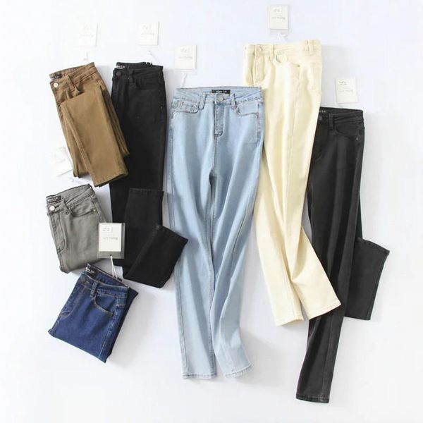 women's jeans straight pant streetwear vintage more colors female high-waist dm001, Blue
women's jeans straight pant streetwear vintage more colors female high-waist dm001, Blue
