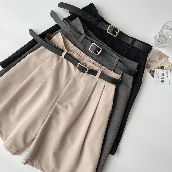 women's shorts summer suit short women arrival fashion high waist wide leg femme formal bottoms, White;black
women's shorts summer suit short women arrival fashion high waist wide leg femme formal bottoms, White;black