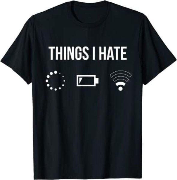 men's t-shirts things i hate t shirt cotton short sleeve men summer tee elastic printing crew comfort soft shirts top, White;black 
men's t-shirts things i hate t shirt cotton short sleeve men summer tee elastic printing crew comfort soft shirts top, White;black