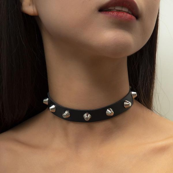 chokers vintage silver geometric rivet black pu necklaces for women exaggerated punk style single layer choker clavicle jewelry, Golden;silver
chokers vintage silver geometric rivet black pu necklaces for women exaggerated punk style single layer choker clavicle jewelry, Golden;silver