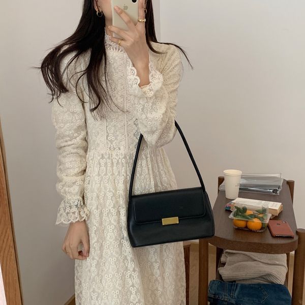 dresses retro lace embroidery women es sweet autumn mid-calf elegant long vestidos office lady solid cloth, Black;gray
dresses retro lace embroidery women es sweet autumn mid-calf elegant long vestidos office lady solid cloth, Black;gray