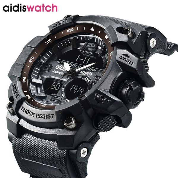 wristwatches addies mens watches g style waterproof sports military luxury analog digital black men, Slivery;brown
wristwatches addies mens watches g style waterproof sports military luxury analog digital black men, Slivery;brown