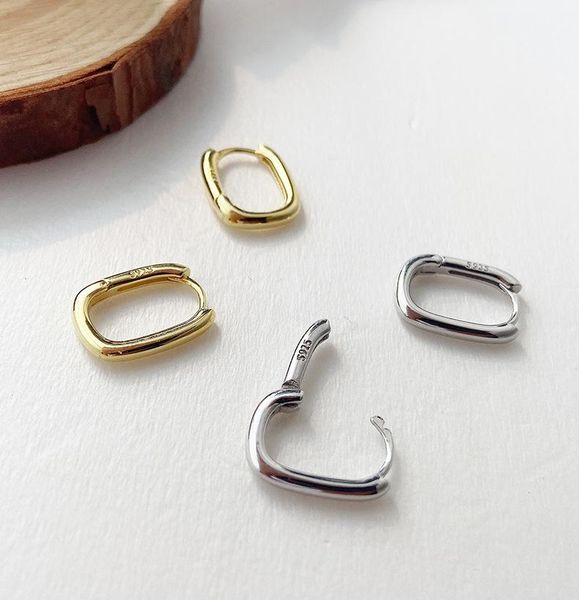 hoop & huggie s925 sterling silver geometric earrings simple oval forest cold wind design party gift, Golden;silver
hoop & huggie s925 sterling silver geometric earrings simple oval forest cold wind design party gift, Golden;silver
