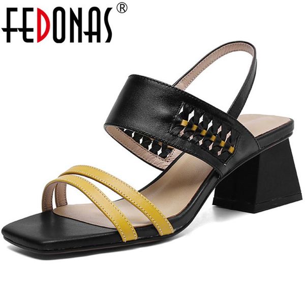 vintage women sandals mixed colors summer est genuine leather high heels pumps 2021 trend casual walk shoes woman dress, Black
vintage women sandals mixed colors summer est genuine leather high heels pumps 2021 trend casual walk shoes woman dress, Black