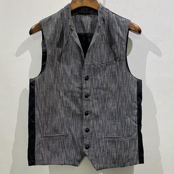 men's vests 2022 mens turn-down collar single breasted korean style vintage slim stripe spliced sleeveless fashion casual vest jackets, Black;white
men's vests 2022 mens turn-down collar single breasted korean style vintage slim stripe spliced sleeveless fashion casual vest jackets, Black;white