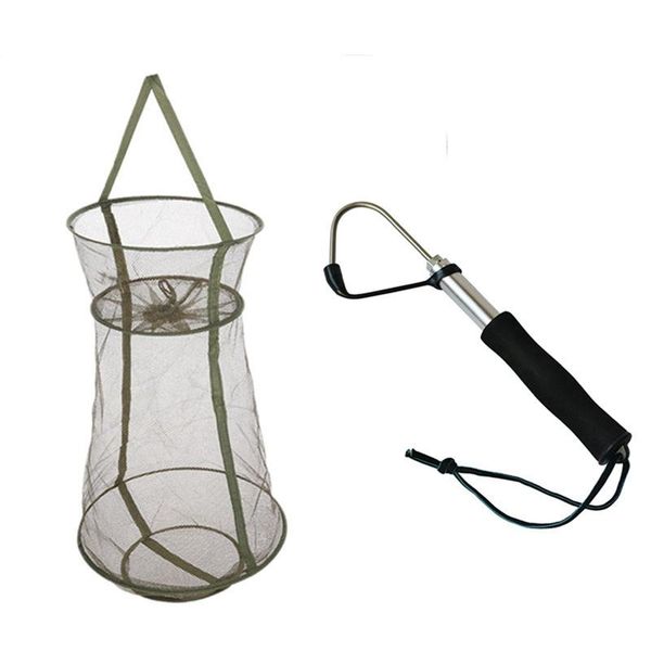 pcs folding round fishing nets 3 layers of fish shrimp & 1 gaff sharp hook gear accessories
pcs folding round fishing nets 3 layers of fish shrimp & 1 gaff sharp hook gear accessories