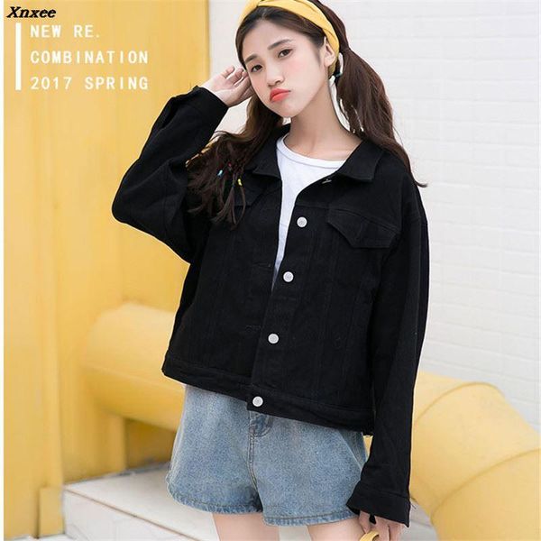 women's jackets 2021 spring autumn women denim casual letter printed coat female jean jacket outerwear basic coats white black xnxee, Black;brown
women's jackets 2021 spring autumn women denim casual letter printed coat female jean jacket outerwear basic coats white black xnxee, Black;brown