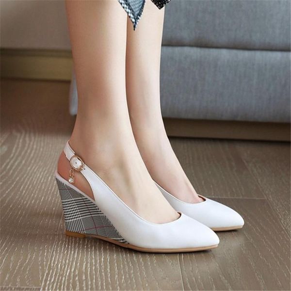 dress shoes pxelena chic 2021 spring women slingbacks pumps wedge high heels black white beige office lady plus size 34-43
dress shoes pxelena chic 2021 spring women slingbacks pumps wedge high heels black white beige office lady plus size 34-43