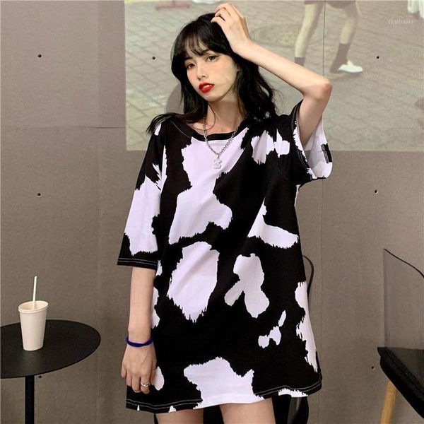 women's t-shirt cow print cartoon tshirt summer casual oversized women t-shirts ulzzang hip hop streetwear harajuku short sleeve, White
women's t-shirt cow print cartoon tshirt summer casual oversized women t-shirts ulzzang hip hop streetwear harajuku short sleeve, White