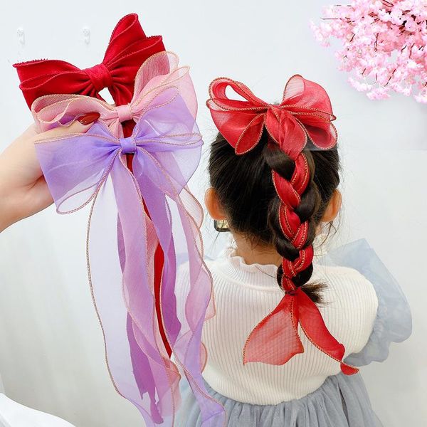 braided hair sweet girls temperament colorful long streamer duckbill clip children's bow hairpins kids accessories, Slivery;white
braided hair sweet girls temperament colorful long streamer duckbill clip children's bow hairpins kids accessories, Slivery;white