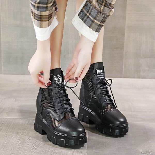 dress shoes 2021 spring and summer leather sandals women's thick bottomed muffin high heel roman inside net leisure, Black
dress shoes 2021 spring and summer leather sandals women's thick bottomed muffin high heel roman inside net leisure, Black