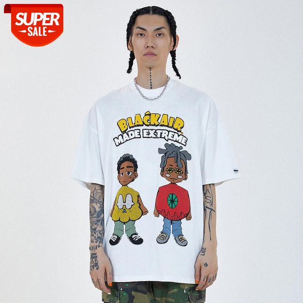 cartoon character printed short-sleeved t-shirt men's ins european and american round neck half-sleeved street loose five-point sleeve, White;black
cartoon character printed short-sleeved t-shirt men's ins european and american round neck half-sleeved street loose five-point sleeve, White;black