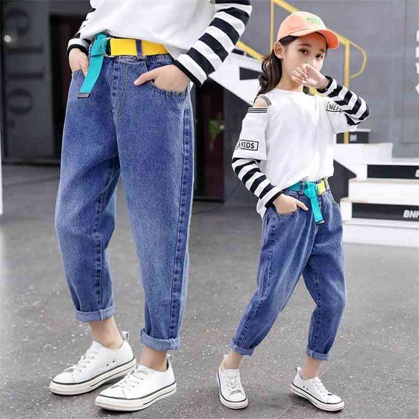 girl's denim trousers children's belt jeans 4-14 years old korean fashion high waist vintage girl harem denim pants for teenage 21, Blue
girl's denim trousers children's belt jeans 4-14 years old korean fashion high waist vintage girl harem denim pants for teenage 21, Blue