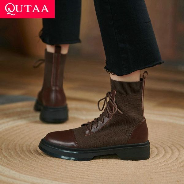 boots qutaa 2022 square low heel slip on genuine leather fashion women shoes autumn winter round toe female pumps size 34-39, Black
boots qutaa 2022 square low heel slip on genuine leather fashion women shoes autumn winter round toe female pumps size 34-39, Black