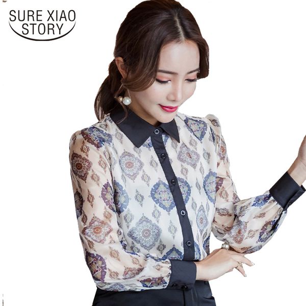 korean fashion women chiffon blouse elegant printed flora long sleeved casual female clothing loose shirt blusa d287 30 210521, White
korean fashion women chiffon blouse elegant printed flora long sleeved casual female clothing loose shirt blusa d287 30 210521, White