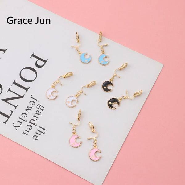 clip-on & screw back grace jun 2021 gold color small moon clip on earrings for girl fashion no pierced charm cartoon anti-allergy, Silver
clip-on & screw back grace jun 2021 gold color small moon clip on earrings for girl fashion no pierced charm cartoon anti-allergy, Silver
