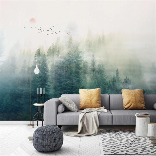 wallpapers large 3d wallpaper mural custom nordic style mist pine cloud distant bird background
wallpapers large 3d wallpaper mural custom nordic style mist pine cloud distant bird background