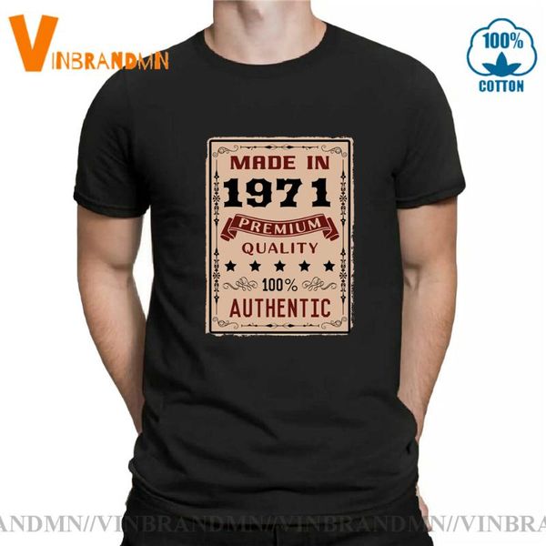 vintage 100% authentic made in 1971 t shirt men premium quality retro t-shirt thanksgiving birthday tshirt men's t-shirts, White;black
vintage 100% authentic made in 1971 t shirt men premium quality retro t-shirt thanksgiving birthday tshirt men's t-shirts, White;black
