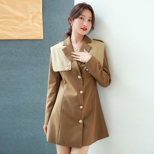casual dresses real s 2021 autumn and winter temperament ladies slim suit dress, Black;gray
casual dresses real s 2021 autumn and winter temperament ladies slim suit dress, Black;gray