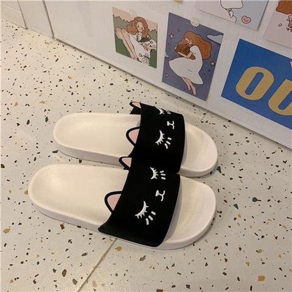 slippers summer 2021 house women bathroom non-slip kawaii shoes leisure indoor printing black color beach sandals
slippers summer 2021 house women bathroom non-slip kawaii shoes leisure indoor printing black color beach sandals