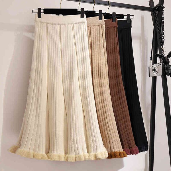 skirts autumn winter cashere blend pleated long knit skirt drape thick flounced rib knitted a-line calf coffee apricot 0kl1, Black
skirts autumn winter cashere blend pleated long knit skirt drape thick flounced rib knitted a-line calf coffee apricot 0kl1, Black