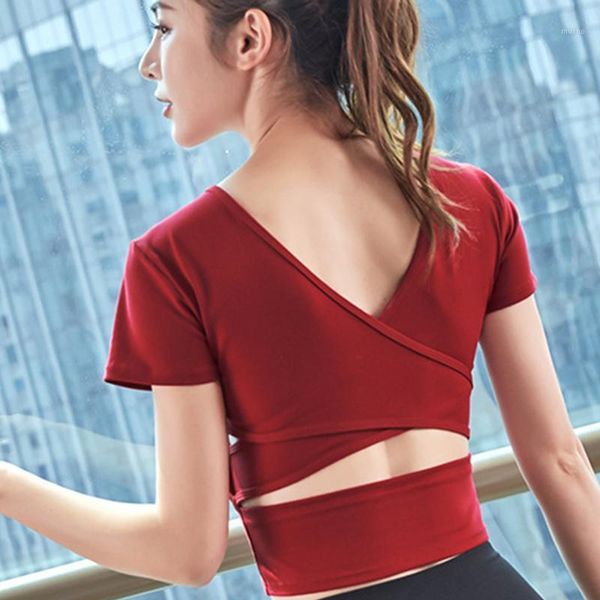 yoga shirts womens sports backless gym t-shirt solid lumbar crop workout tight short sleeves fitness active wear vest outfit
yoga shirts womens sports backless gym t-shirt solid lumbar crop workout tight short sleeves fitness active wear vest outfit