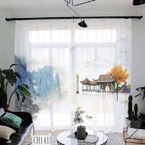 curtain & drapes modern landscape painting window tulle curtains for luxury living room study high-end bedroom famous el balcony 140-
curtain & drapes modern landscape painting window tulle curtains for luxury living room study high-end bedroom famous el balcony 140-