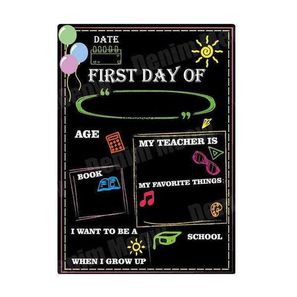 first day of schoo chakboard meta sign reusabe easy cean decoration for kids customizabe with iquid chak markers n307b
first day of schoo chakboard meta sign reusabe easy cean decoration for kids customizabe with iquid chak markers n307b