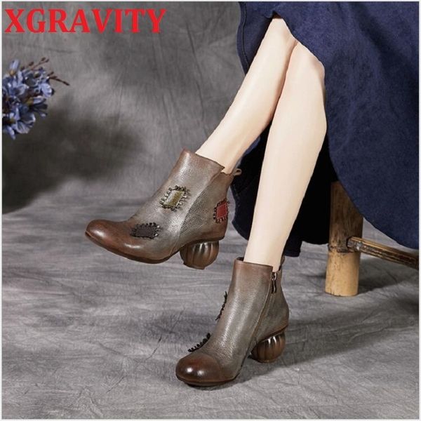 xgravity ball heel ladies boots short zip mix color all matched lady genuine leather shoes female s051 210429, Black
xgravity ball heel ladies boots short zip mix color all matched lady genuine leather shoes female s051 210429, Black