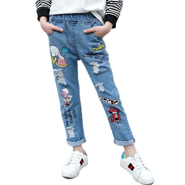 jeans children's clothing girls flower kids trousers autumn clothes spring and models in the big pants 3-12 ages, Blue
jeans children's clothing girls flower kids trousers autumn clothes spring and models in the big pants 3-12 ages, Blue
