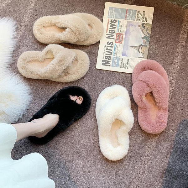 slippers women winter shoes fur slides for comfortable platform sandals cross open toe flat, Black
slippers women winter shoes fur slides for comfortable platform sandals cross open toe flat, Black