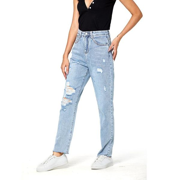 longbida ripped jeans mom summer high waist casual straight distressed for women, Blue
longbida ripped jeans mom summer high waist casual straight distressed for women, Blue