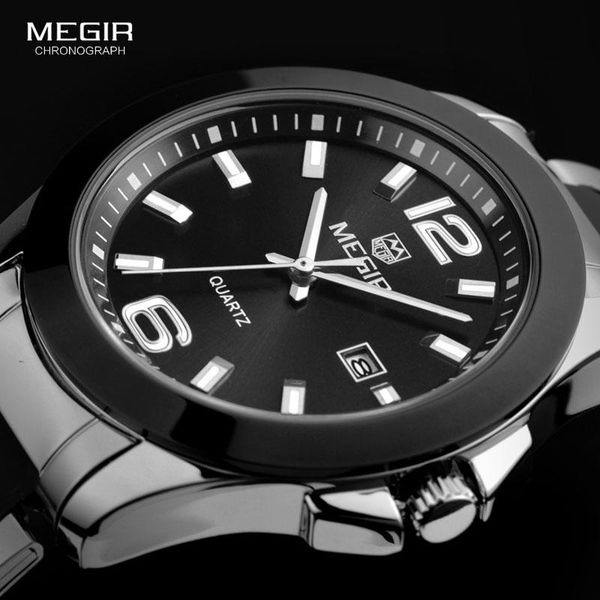 wristwatches megir men's simple minimalism steel quartz wrist watches black silver analogue dress clock relogios for business man 5006g, Slivery;brown
wristwatches megir men's simple minimalism steel quartz wrist watches black silver analogue dress clock relogios for business man 5006g, Slivery;brown