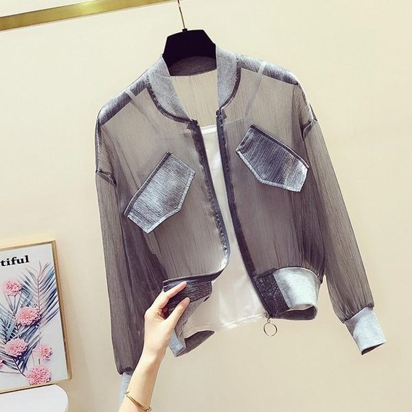 women's jackets 2021 autumn women clothes perspective summer sun protection clothing all-match casual long sleeve coats for, Black;brown
women's jackets 2021 autumn women clothes perspective summer sun protection clothing all-match casual long sleeve coats for, Black;brown