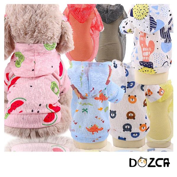 small medium dogs cartoon printing sun protection shirt soft hooded sun-proof clothing for cat pets vacation rash guards dog apparel
small medium dogs cartoon printing sun protection shirt soft hooded sun-proof clothing for cat pets vacation rash guards dog apparel