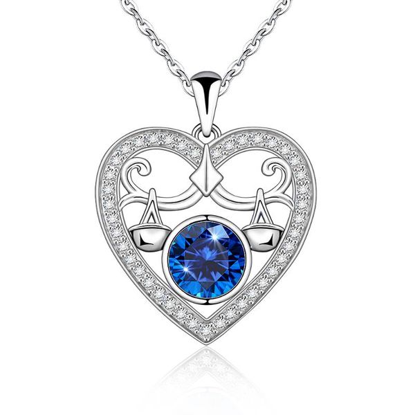 heart libra necklace zodiac sign sterling sliver necklaces for women girls september birthstone horoscope constellation pendant, Silver
heart libra necklace zodiac sign sterling sliver necklaces for women girls september birthstone horoscope constellation pendant, Silver