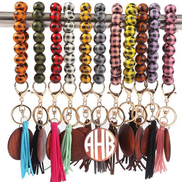 11 styles plaid wooden bracelet keychain with tassels key diy wood fiber pandent wood bead bangle key decorate fashion, Silver
11 styles plaid wooden bracelet keychain with tassels key diy wood fiber pandent wood bead bangle key decorate fashion, Silver