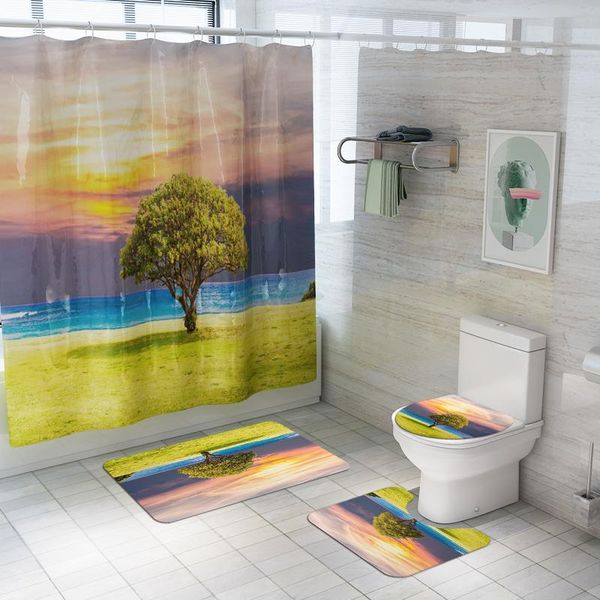 shower curtains scenery curtain bathroom non-slip bath mat plant landscape printing absorbent floor carpet toilet cover set
shower curtains scenery curtain bathroom non-slip bath mat plant landscape printing absorbent floor carpet toilet cover set