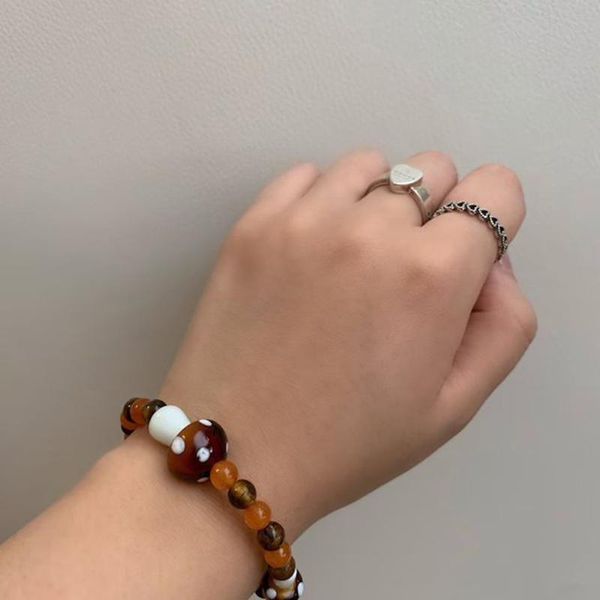 beaded, strands arrival real natural tiger's eye stone bracelet 2021 fashionable and simple glazed mushroom jewelry women's party, Black
beaded, strands arrival real natural tiger's eye stone bracelet 2021 fashionable and simple glazed mushroom jewelry women's party, Black