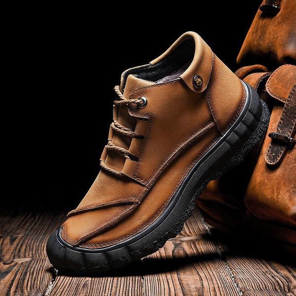 boots men ankle fashion outdoor winter waterproof snow genuine leather lace up shoes male, Black
boots men ankle fashion outdoor winter waterproof snow genuine leather lace up shoes male, Black