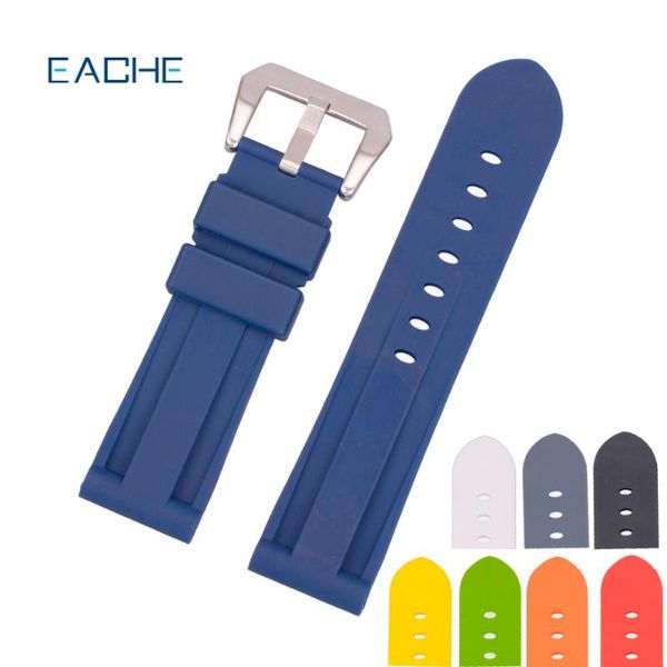 watch bands eache plain color silicone&rubber band 22mm 24mm black&silver buckle for pam111 wristwatch, Black;brown
watch bands eache plain color silicone&rubber band 22mm 24mm black&silver buckle for pam111 wristwatch, Black;brown